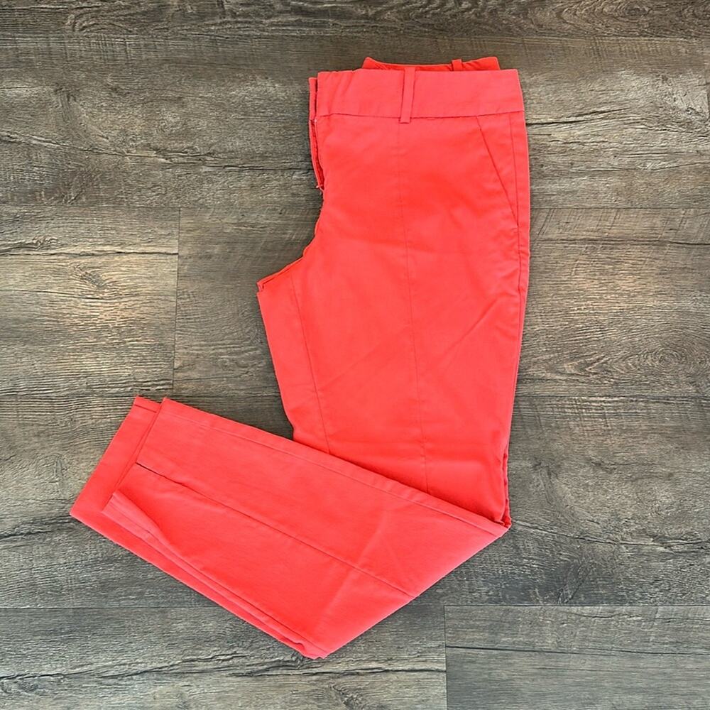 The Limited 12 Coral Cropped‎ Skinny Dress Slack Pant